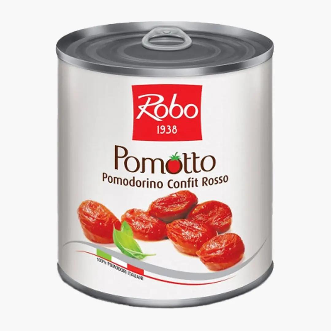 Robo Rosii cherry decojite si confiate in ulei de floarea soarelui Pomotto Rosso Robo 770g | Webcoffee