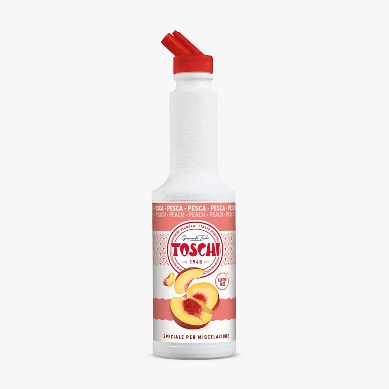 Toschi Piure de piersici, 1 kg, cu 50% pulpă pentru băuturi și deserturi