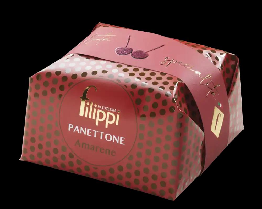 TeaForte Panettone cu cirese negre confiate Pasticceira Filippi 500g | Webcoffee
