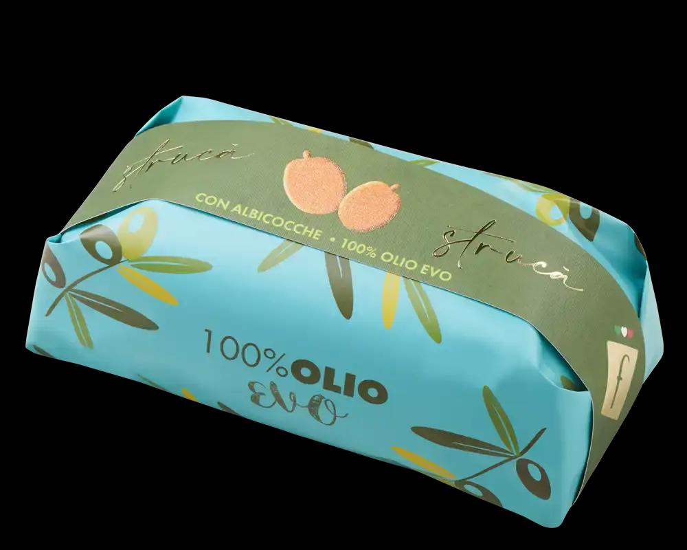 Pasticceria Filippi Cozonac Struca cu caise și 100% ulei de măsline, 500 g