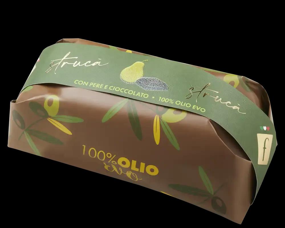 TeaForte Cozonac Struca cu ulei de masline 100% si, pere confiate si ciocolata neagra Pasticceria Filippi 500 g | Webcoffee